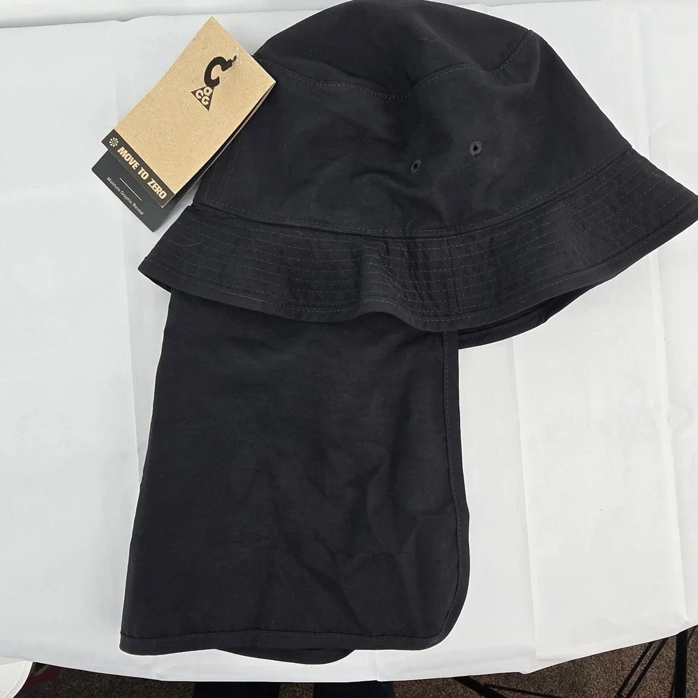 Nike ACG Kids Apex Bucket Hat Black Detachable Neck Flap HJ7023-010 One Size